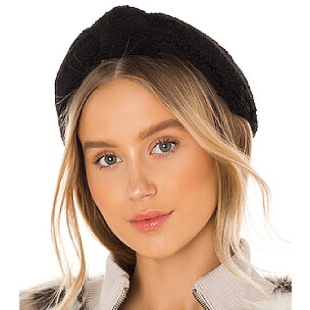 Lele Sadoughi Knotted Teddy Headband Black